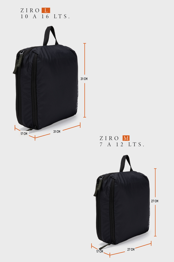 Bolsa Expandible Travel Ziro Reciclada Negra
