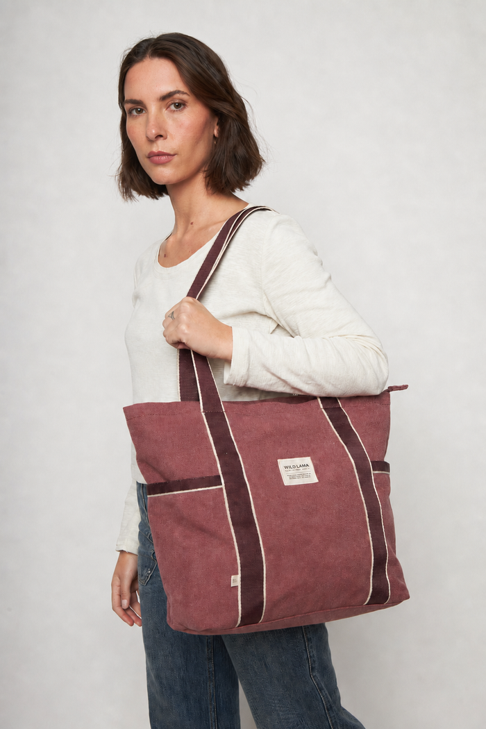 Bolso Kura Reciclado Burdeo