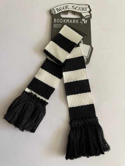 Book Scarf Bookmark - Black & White