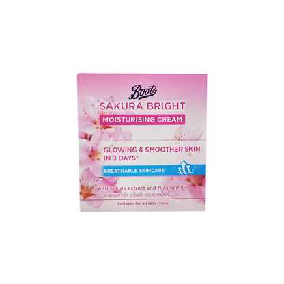 Boots Sakura Bright Moisturising Cream 50ml (Expiry 30/09/2026)