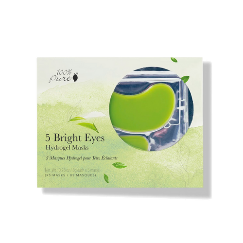 100% Pure-Bright Eyes Mask 5 Pack-Skincare-1FEMBEB5-BrightEyeMask-The Detox Market |