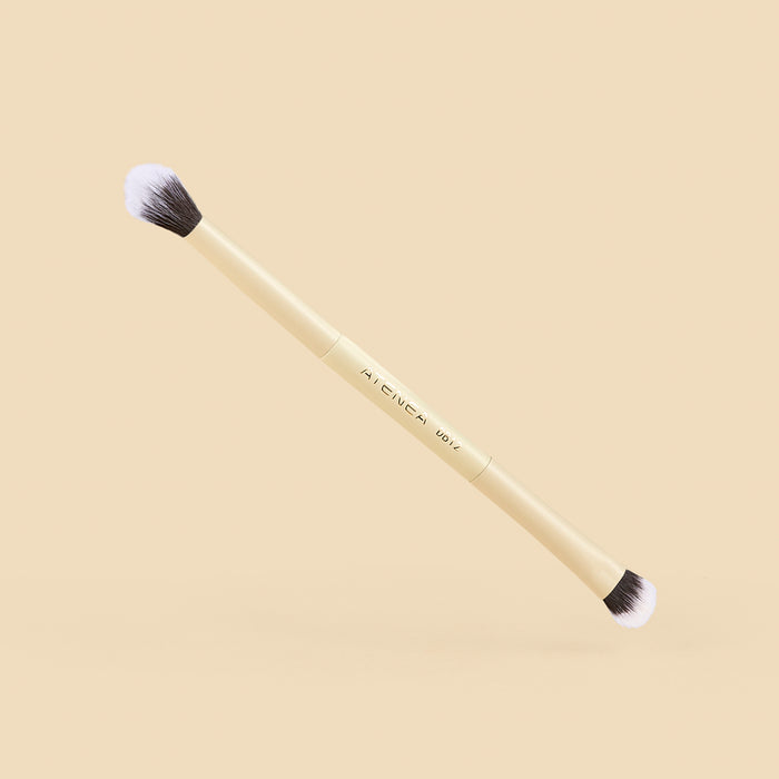 BROCHA DUO PLANA CREMA Y DIFUMINADORA