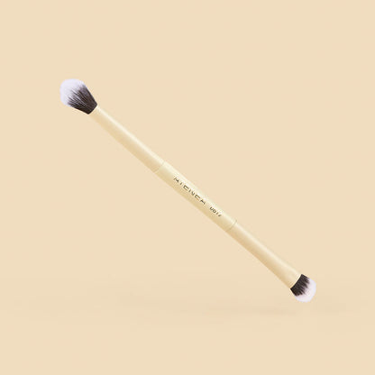 BROCHA DUO PLANA CREMA Y DIFUMINADORA