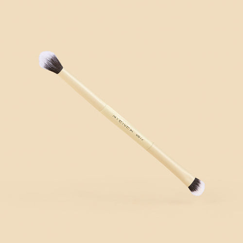 BROCHA DUO PLANA CREMA Y DIFUMINADORA