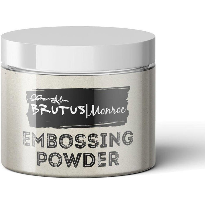Brutus Monroe - Embossing Powder - Icicle. Available at Embellish Away located in Bowmanville Ontario Canada.