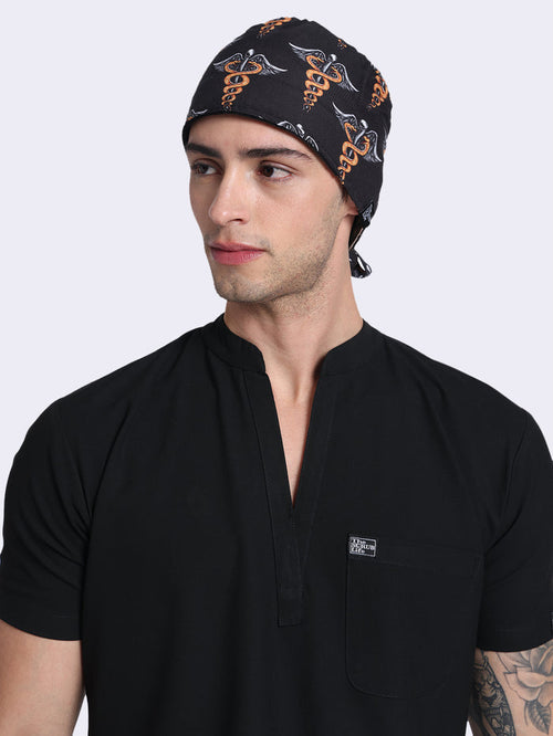 Caduceus Black Unisex Cap 030
