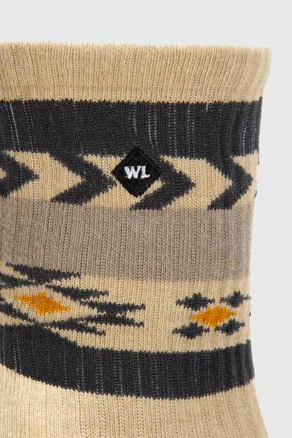 Calcetín Urbano Roku Orgánico Tribal Beige