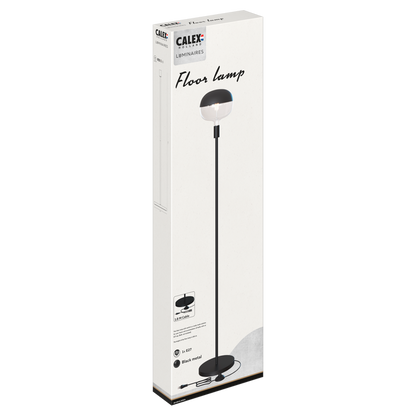 Calex - Floor lamp - E27 - incl. on/off switch - Black
