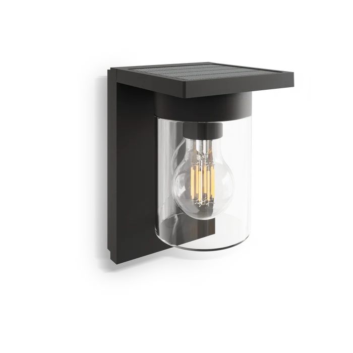 Calex Asti Solar Wall Light - Black
