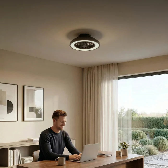 Calex Ceiling Fan LED 39 cm – RGB+CCT – White