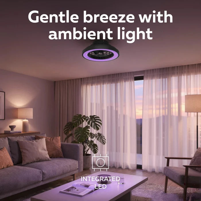 Calex Ceiling Fan LED 39 cm – RGB+CCT – White