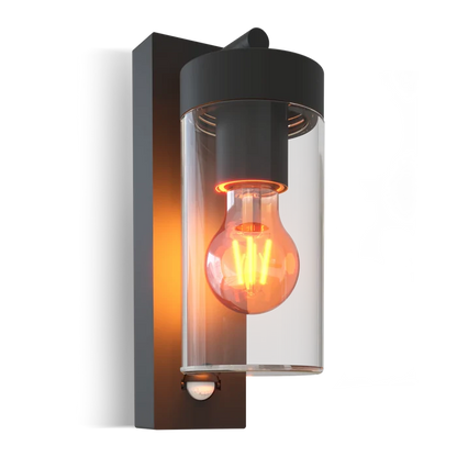 Calex Perugia Wall Light - E27 - Motion sensor - Black