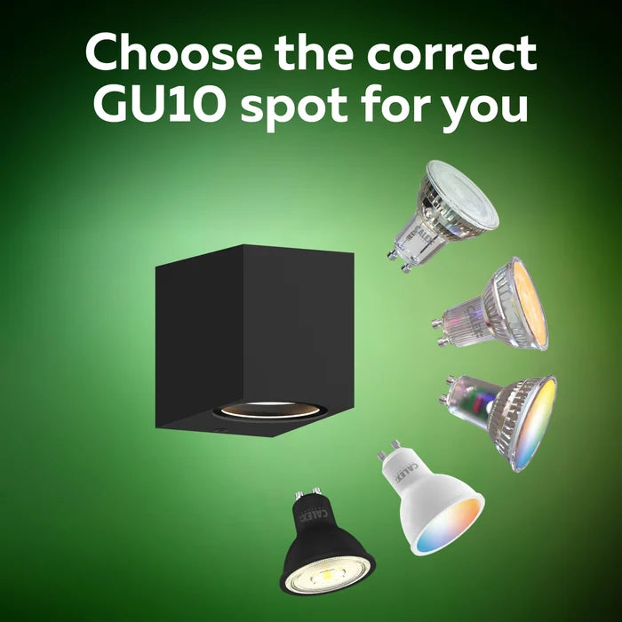 Calex Sanremo Wall Light Downlight - GU10 - Black
