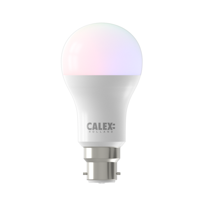 Calex Smart LED Bulb - B22 - A60 - 9.4W - RGB - White - Dimmable