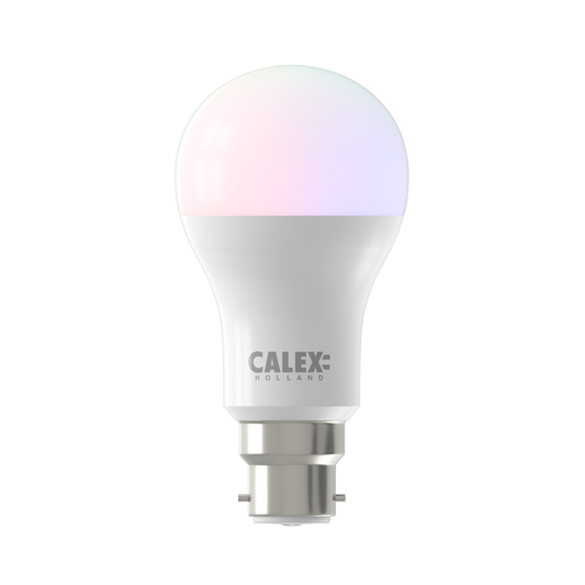 Calex Smart LED Bulb - B22 - A60 - 9.4W - RGB - White - Dimmable