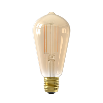 Calex Smart LED Bulb - Filament - E27 - ST64 - Gold - 7W - Dimmable