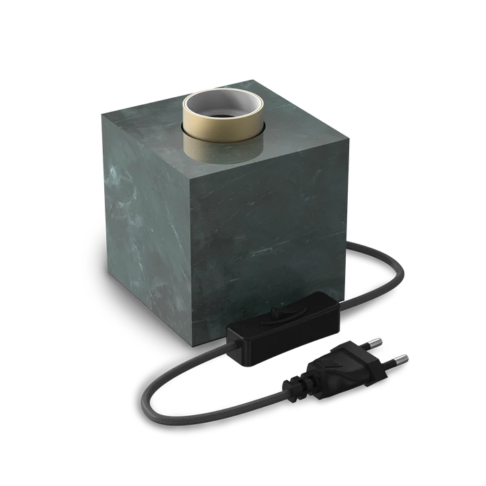 Calex Table Lamp Square - E27 - Marble - Green