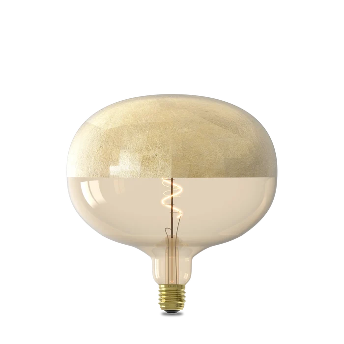 Calex Top mirror Bulb - E27 - Filament - Boden - Gold