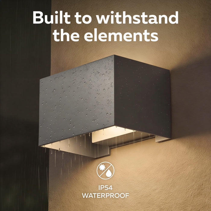 Calex Venice LED Wall Light - Up & Down - Anthracite
