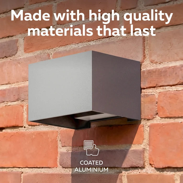 Calex Venice LED Wall Light - Up & Down - Anthracite