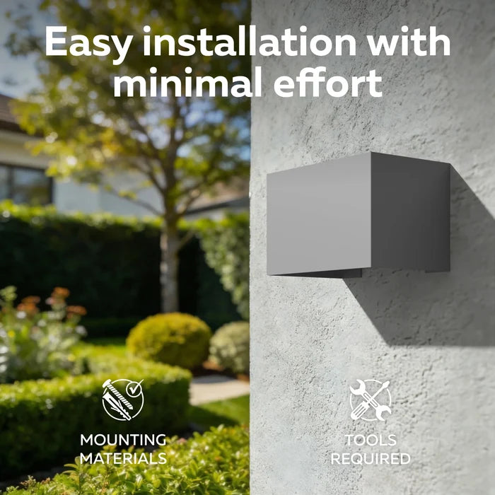 Calex Venice LED Wall Light - Up & Down - Anthracite