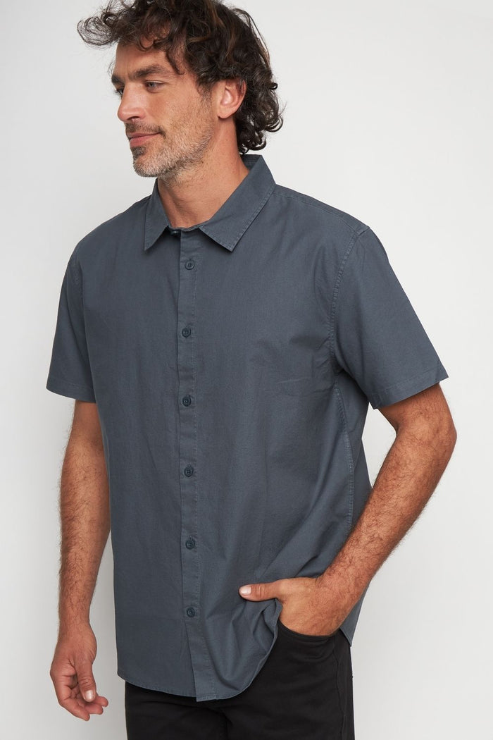 Camisa Pinco Orgánica Azul Hombre
