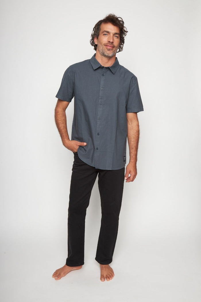 Camisa Pinco Orgánica Azul Hombre