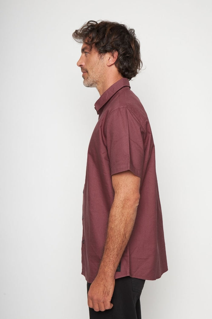Camisa Pinco Orgánica Burdeo Hombre