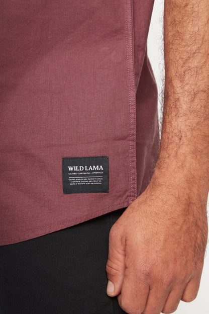Camisa Pinco Orgánica Burdeo Hombre