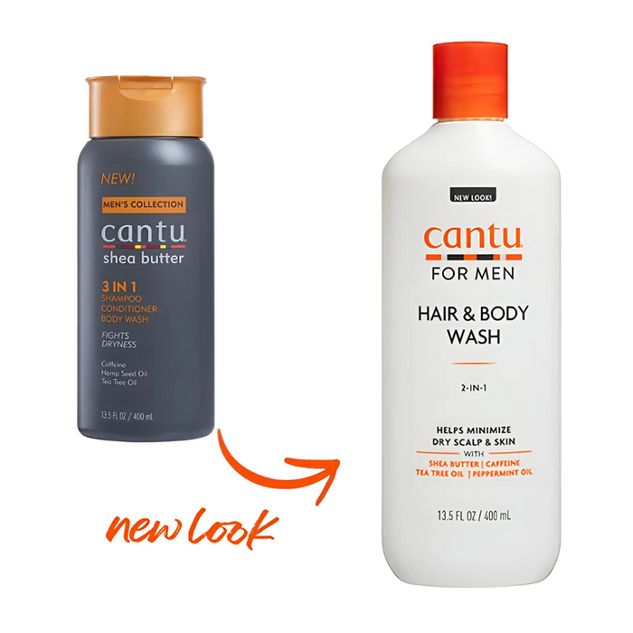 Cantu Men's 3 In 1 Shampoo/Conditioner/Body Wash 13.5oz