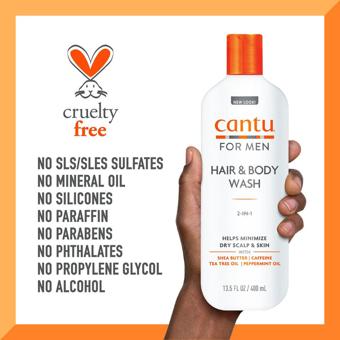 Cantu Men's 3 In 1 Shampoo/Conditioner/Body Wash 13.5oz