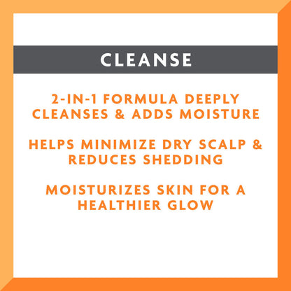 Cantu Men's 3 In 1 Shampoo/Conditioner/Body Wash 13.5oz