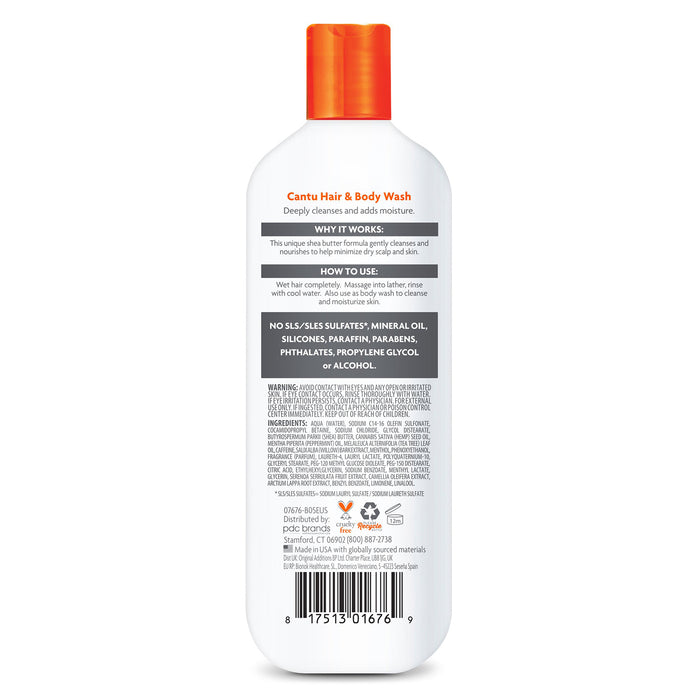 Cantu Men's 3 In 1 Shampoo/Conditioner/Body Wash 13.5oz