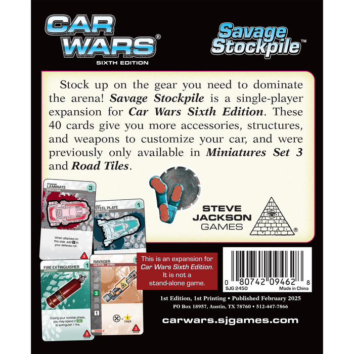 Car Wars Savage Stockpile