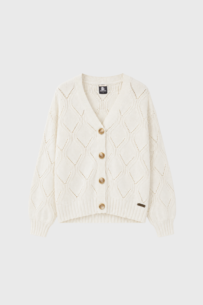 Cárdigan Astra Orgánico Beige Mujer
