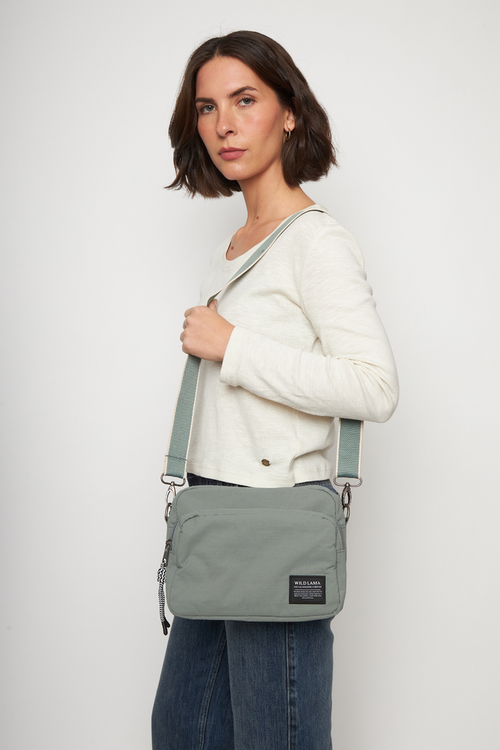 Cartera Rina Reciclada Gris Azulado