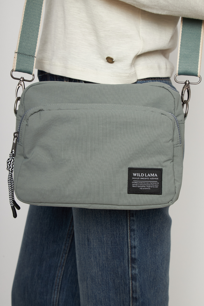 Cartera Rina Reciclada Gris Azulado