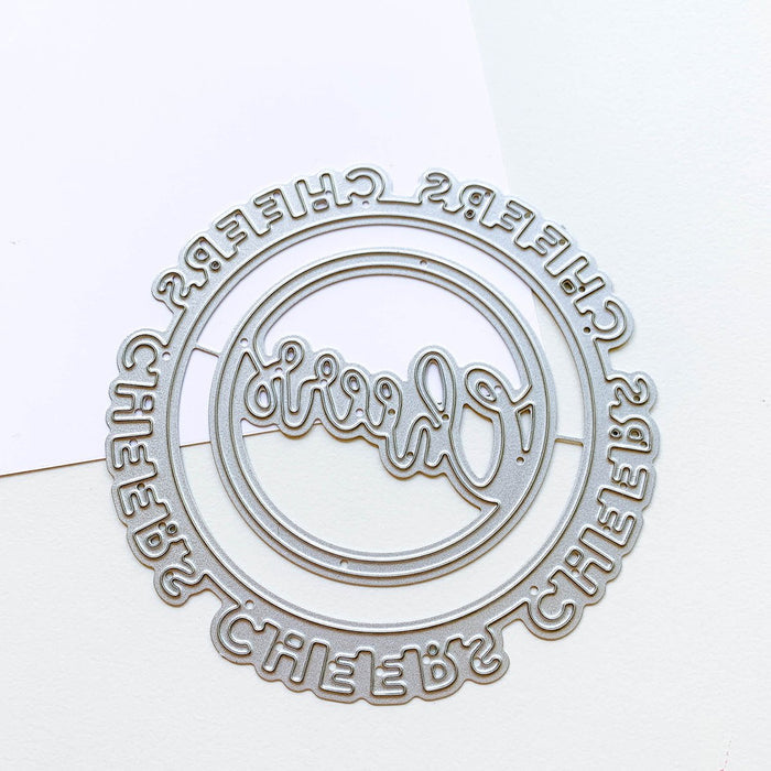 Catherine Pooler - Dies - Round of Cheers. The Round of Cheers Dies are a fun combo of word dies that can also layer in with any stamped designs. Available at Embellish Away located in Bowmanville Ontario Canada.