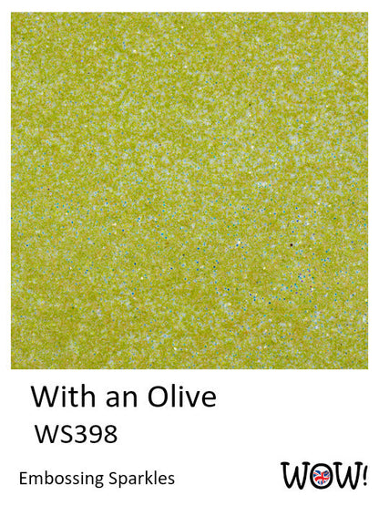 Catherine Pooler - WOW - Special Color Embossing Glitter - Regular - With an Olive. Available at Embellish Away located in Bowmanville Ontario Canada.