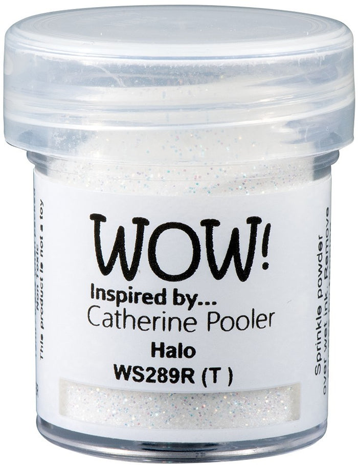 Catherine Pooler - WOW - Special Color Embossing Powder - Regular - Halo. Available at Embellish Away located in Bowmanville Ontario Canada.