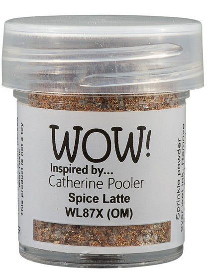 Catherine Pooler - WOW - Special Color Embossing Powder - X - Spice Latte. Available at Embellish Away located in Bowmanville Ontario Canada.