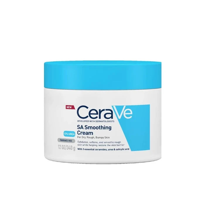CeraVe SA Smoothing Cream Pot with Salicylic Acid for Dry, Rough & Bumpy Skin 340g