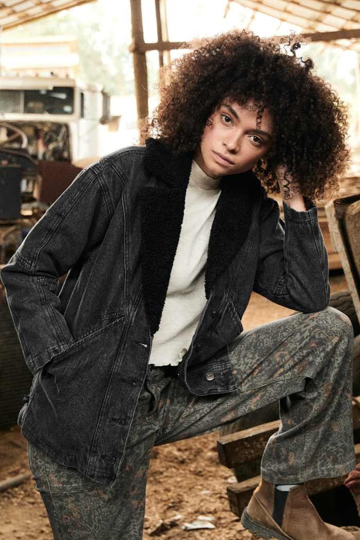 Chaqueta Carlota Orgánica Negra Mujer