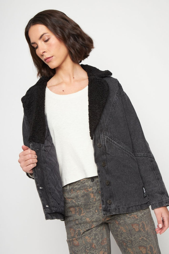 Chaqueta Carlota Orgánica Negra Mujer