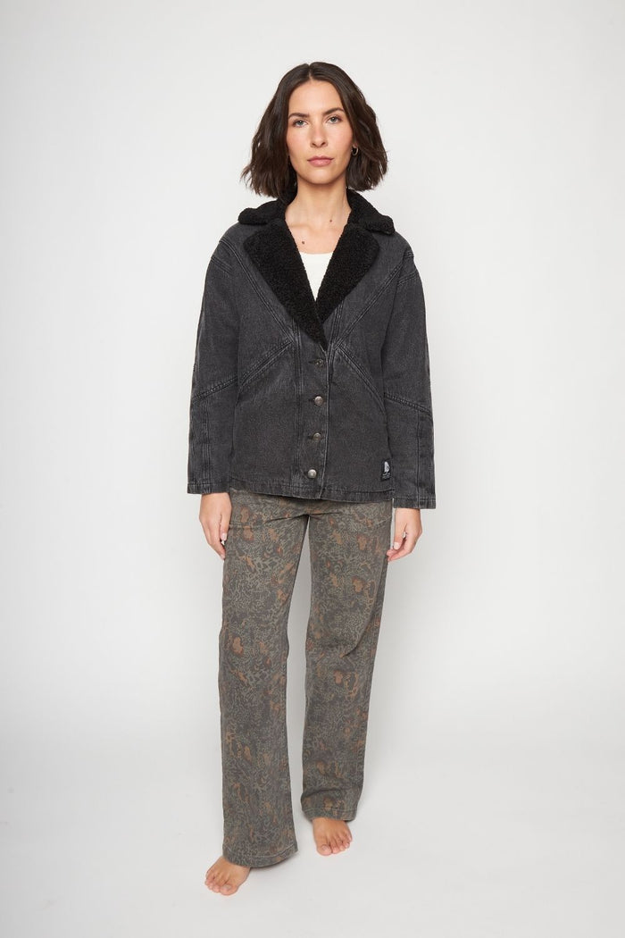 Chaqueta Carlota Orgánica Negra Mujer
