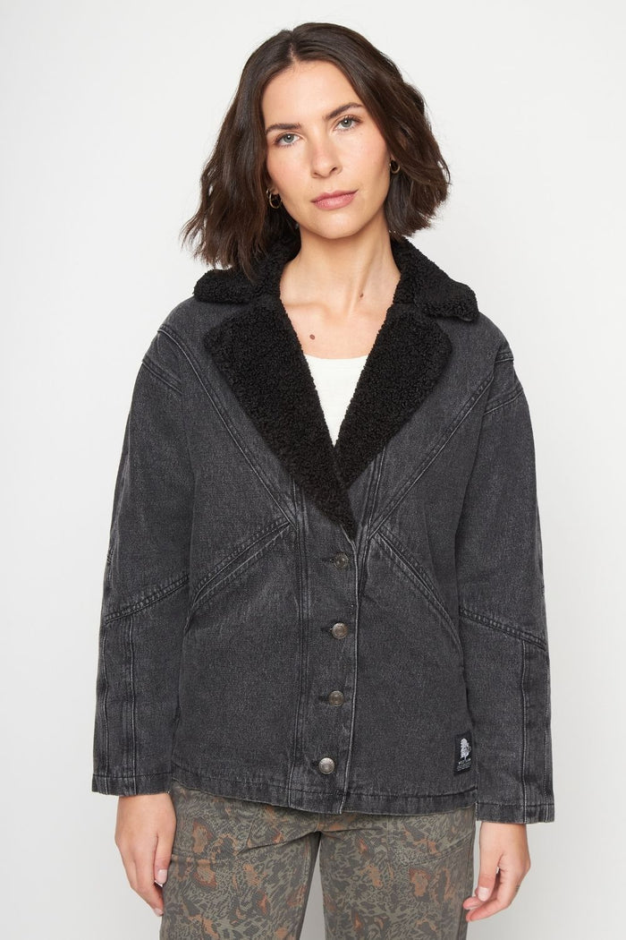 Chaqueta Carlota Orgánica Negra Mujer
