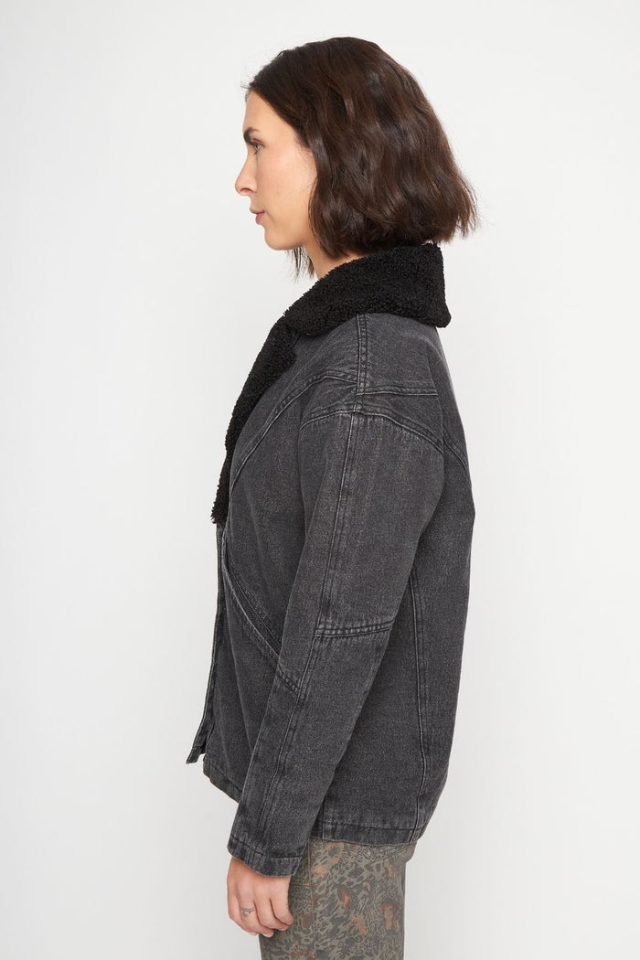 Chaqueta Carlota Orgánica Negra Mujer