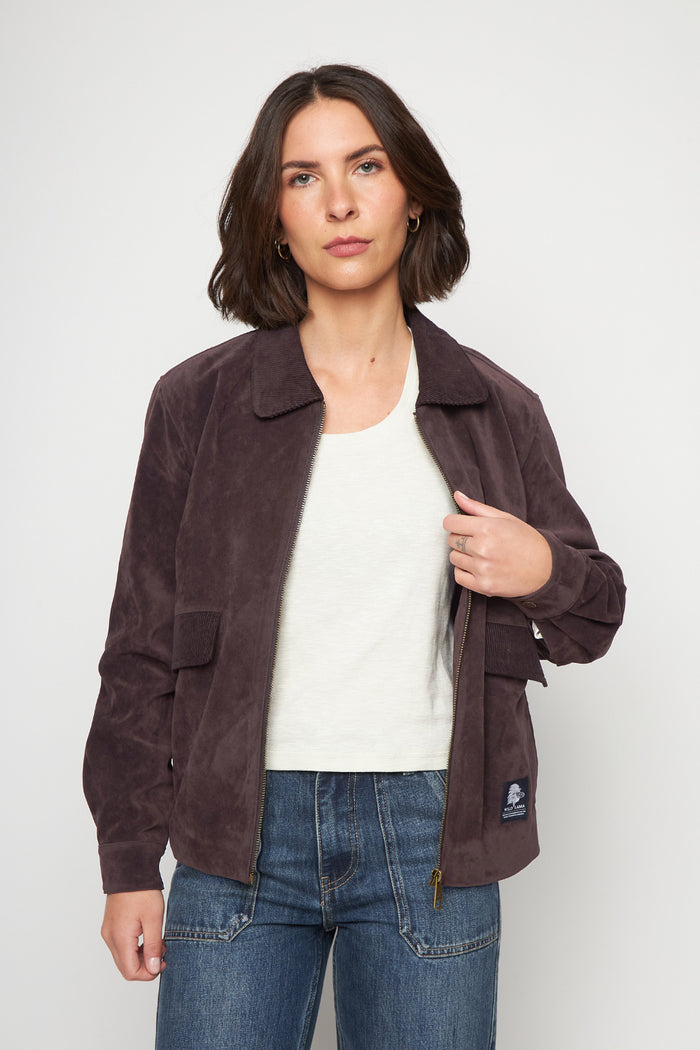 Chaqueta Elsa Reciclada Café Mujer