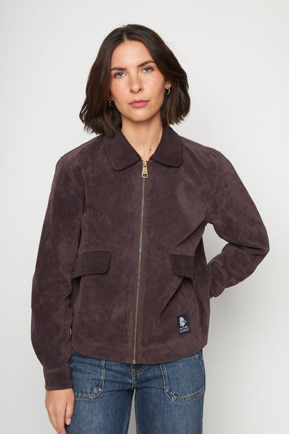 Chaqueta Elsa Reciclada Café Mujer