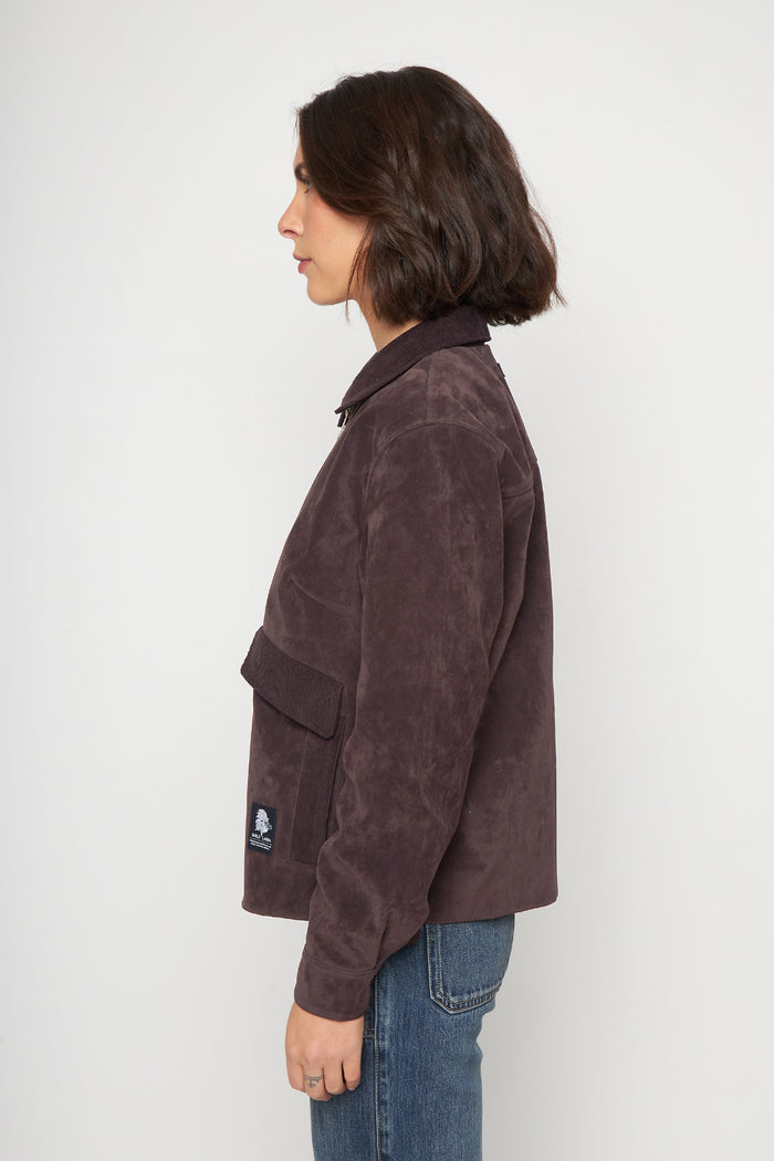 Chaqueta Elsa Reciclada Café Mujer